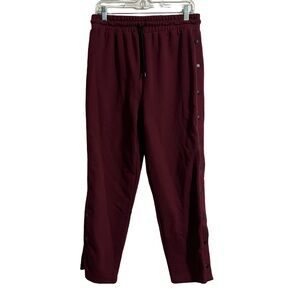 Forever 21 Burgundy Side Snap Joggers Size Large